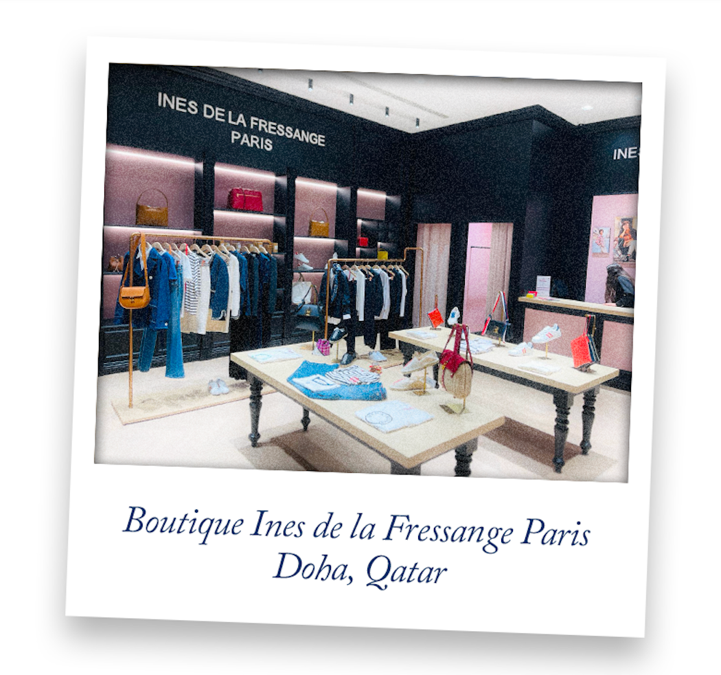 Una boutique e un caffè di Ines de la Fressange Paris a Doha