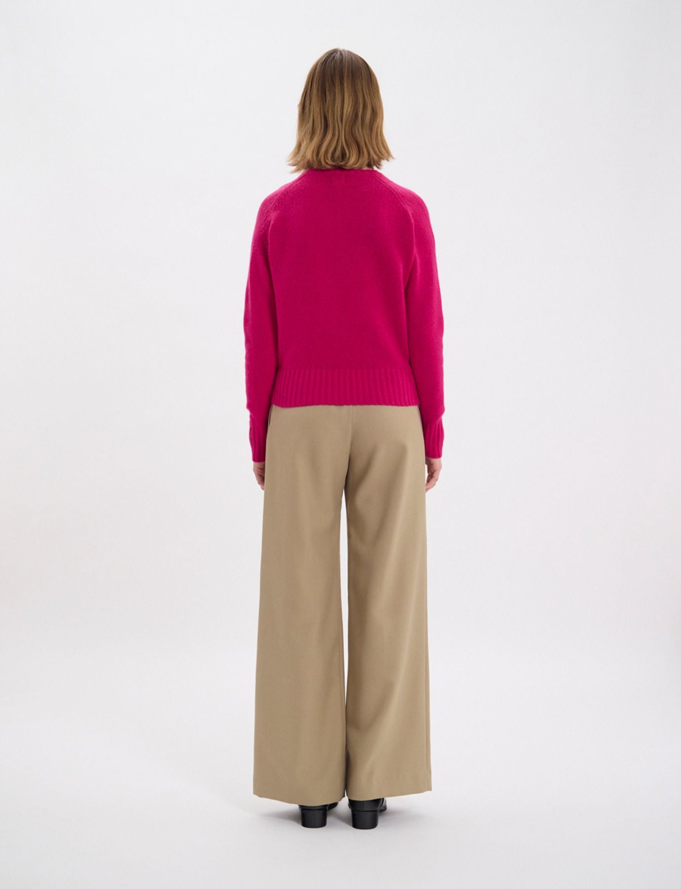Arthur, maglione rosa in lana e cashmere