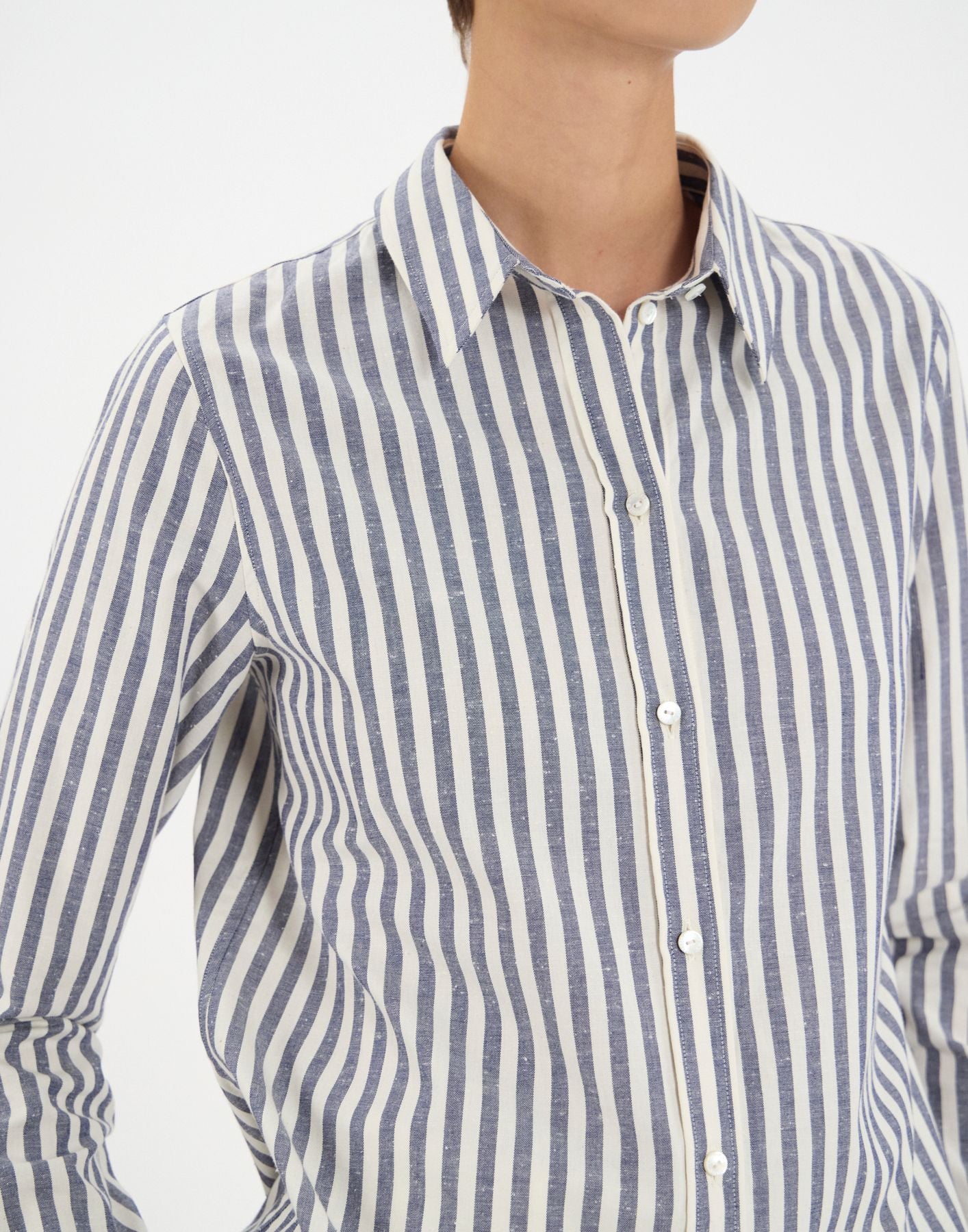 Camisa de algodón azul Martin