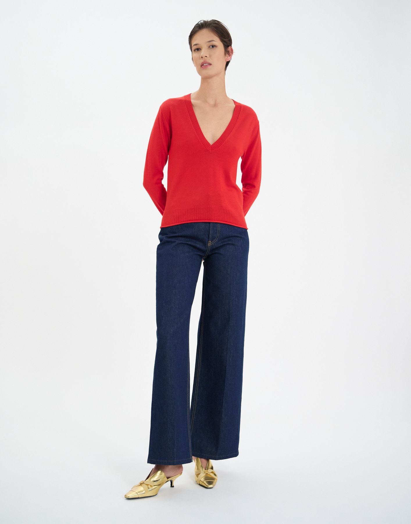 Maglione Morcant in lana rossa