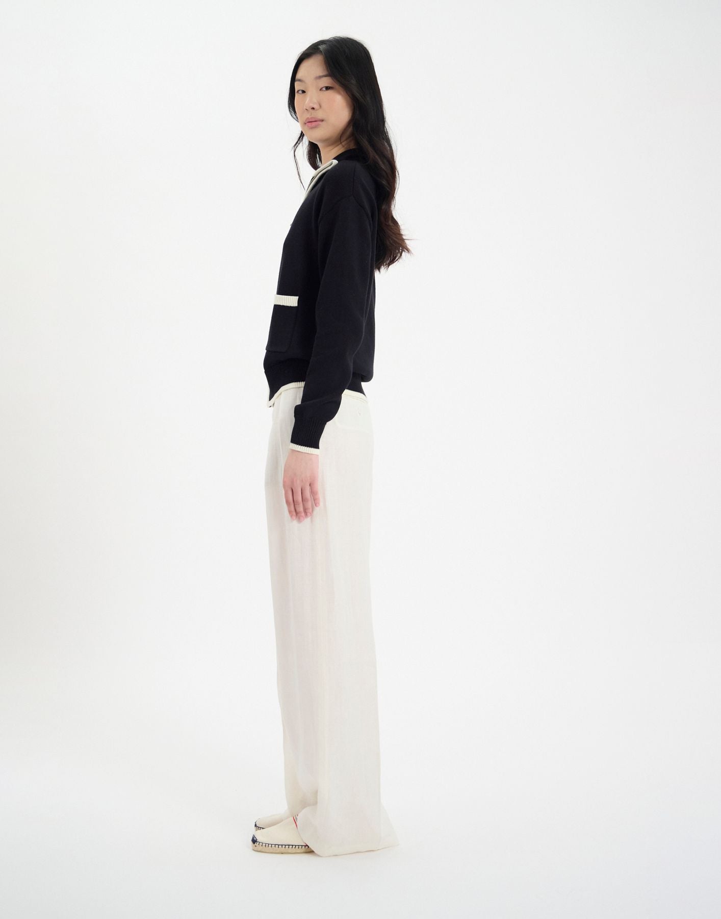 Cardigan Atticus in cotone nero