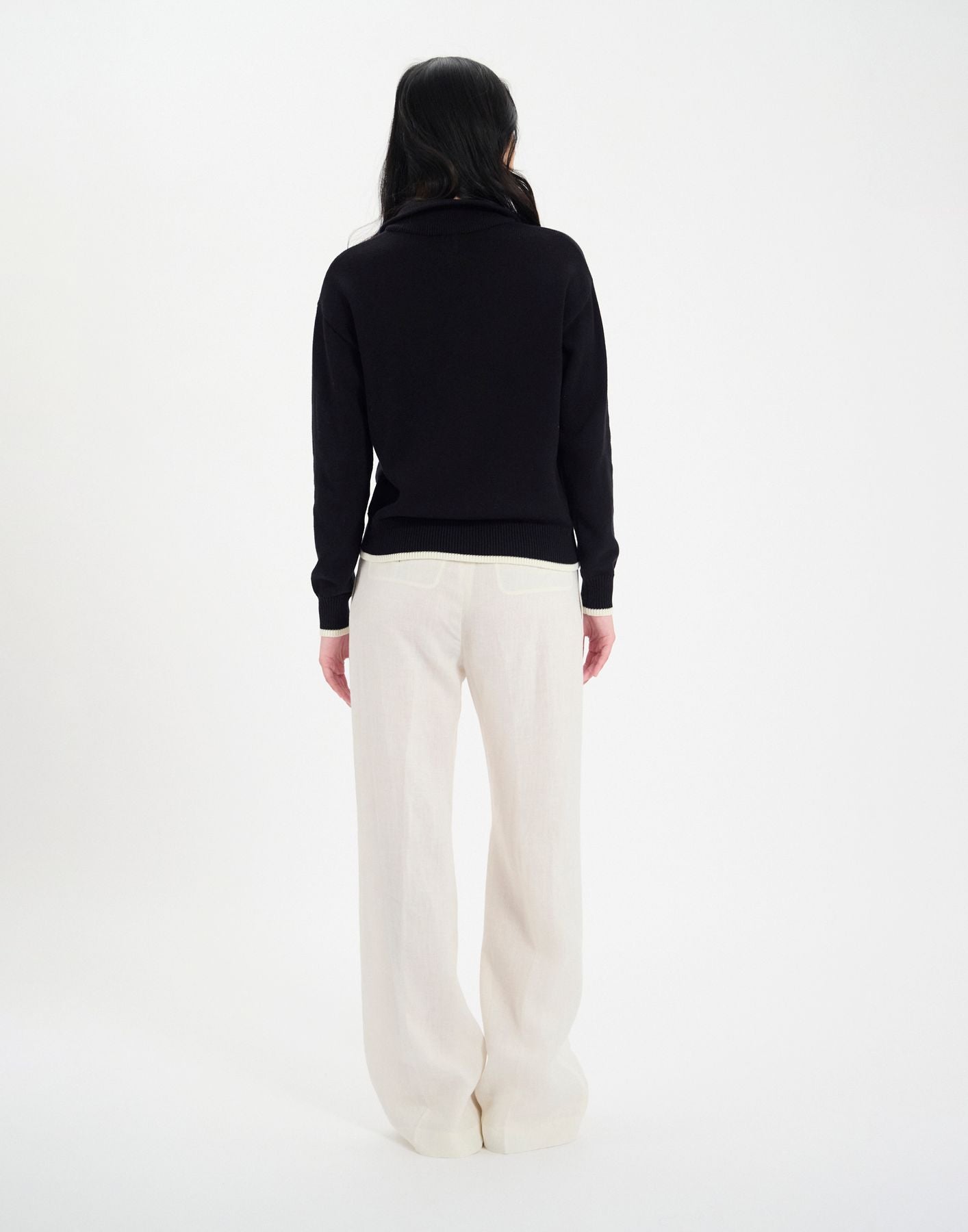Cardigan Atticus in cotone nero
