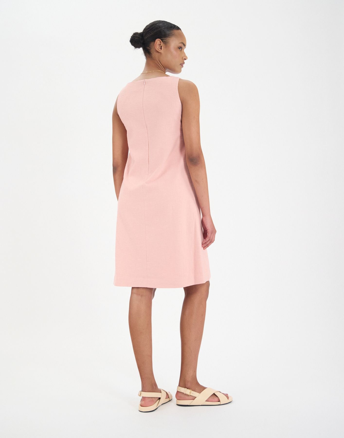 Vestido Madeleine de algodón rosa