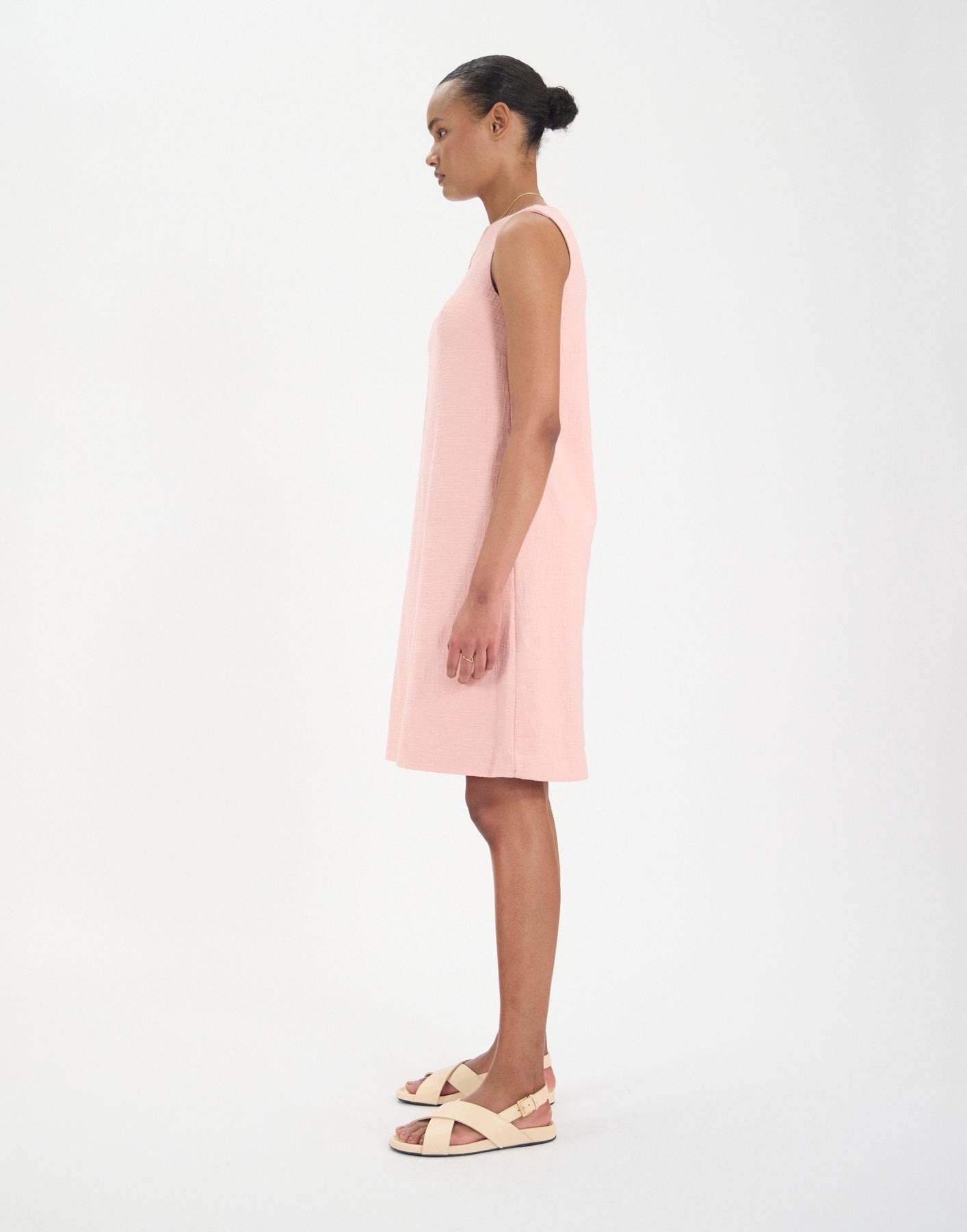 Vestido Madeleine de algodón rosa