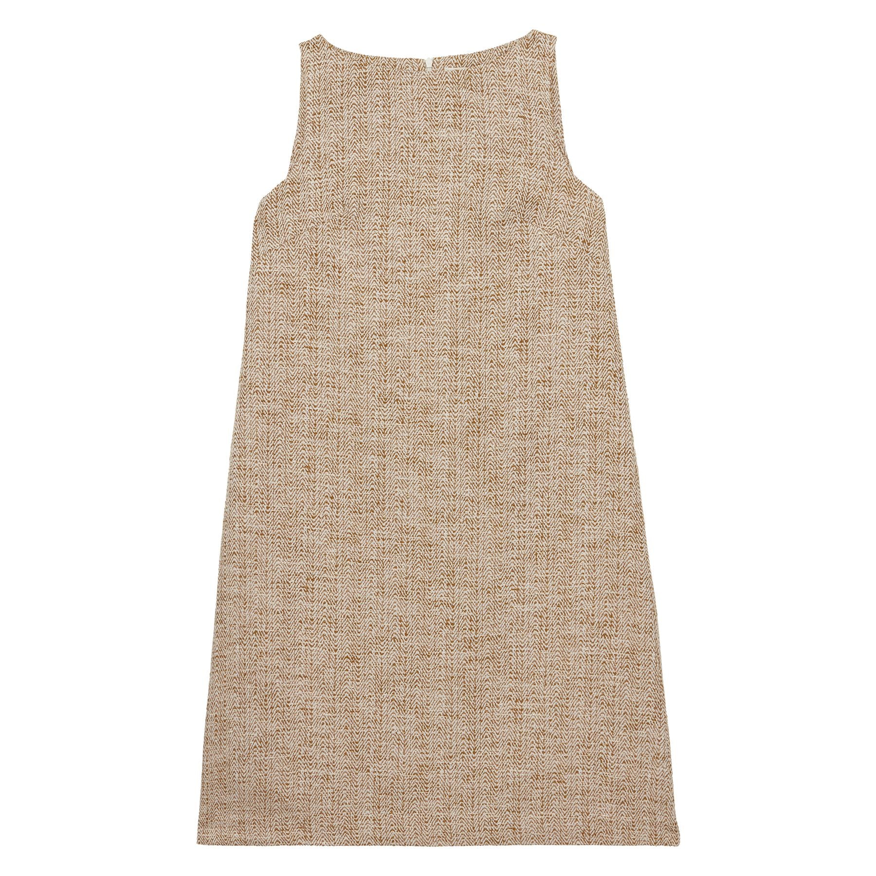 Vestido Madeleine en mezcla de algodón dorado