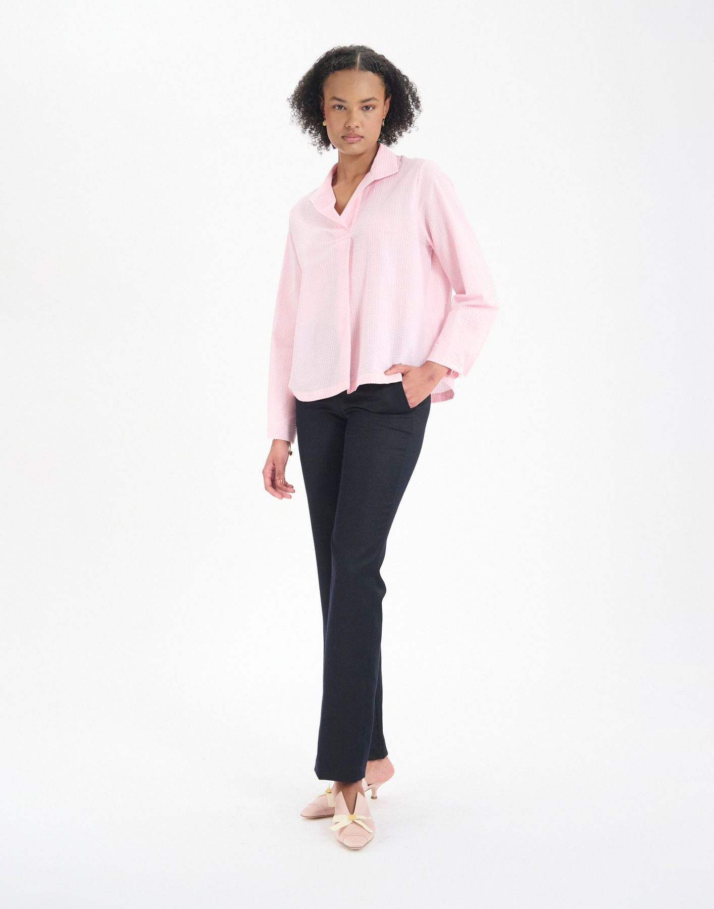 Top Noa de algodón rosa