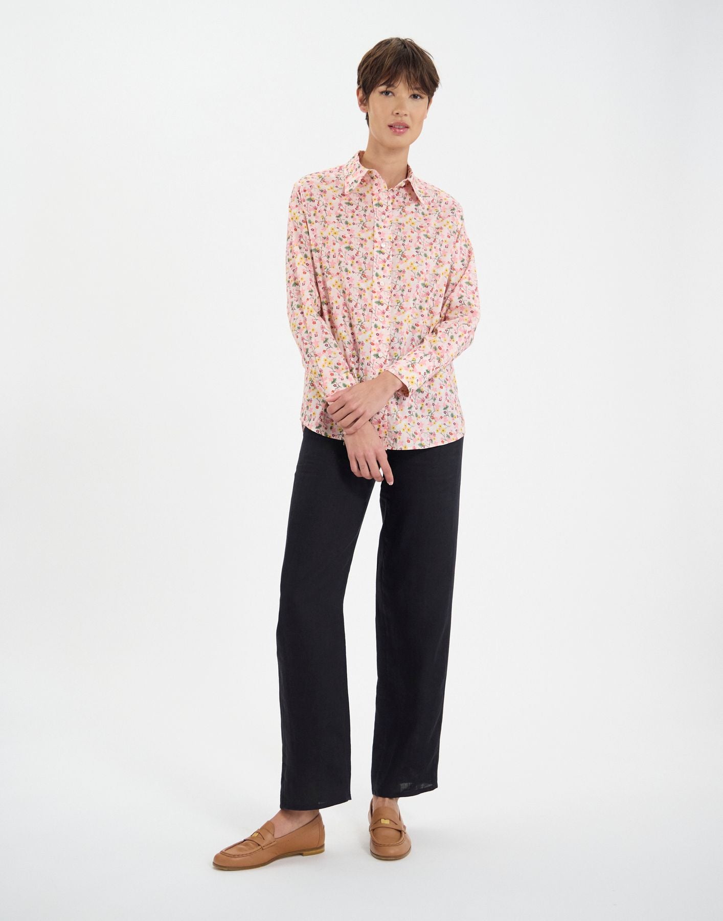 Camisa floral de algodón Maureen