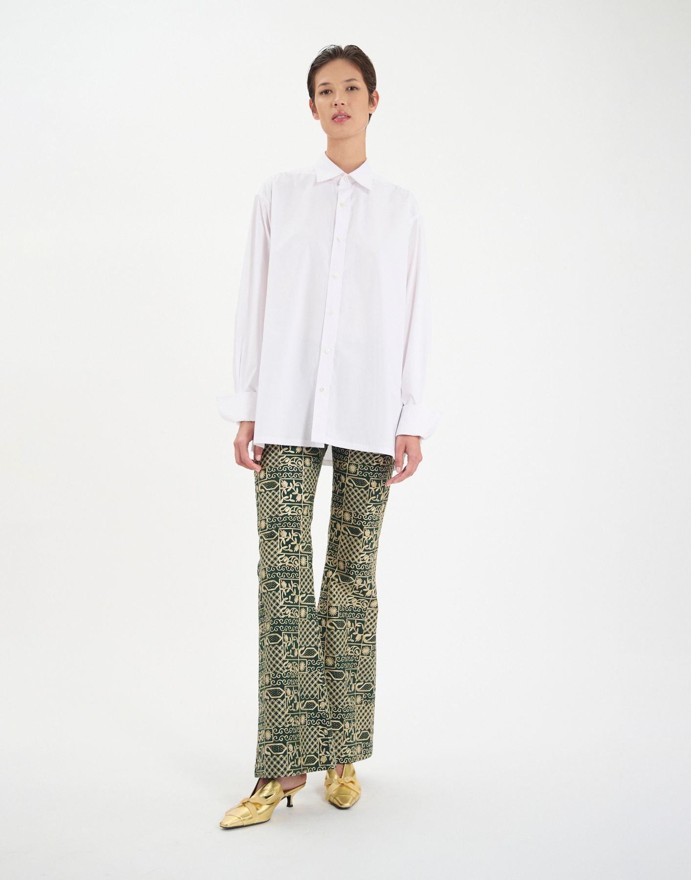 Camisa Nova en mezcla de lino blanco
