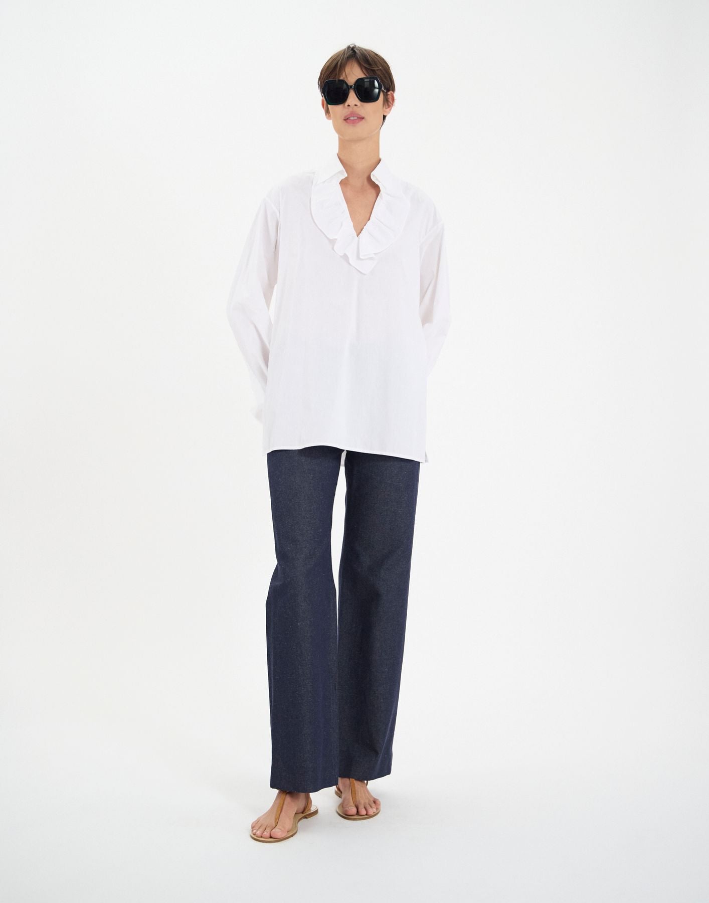 Camicia Ortiz in cotone bianco