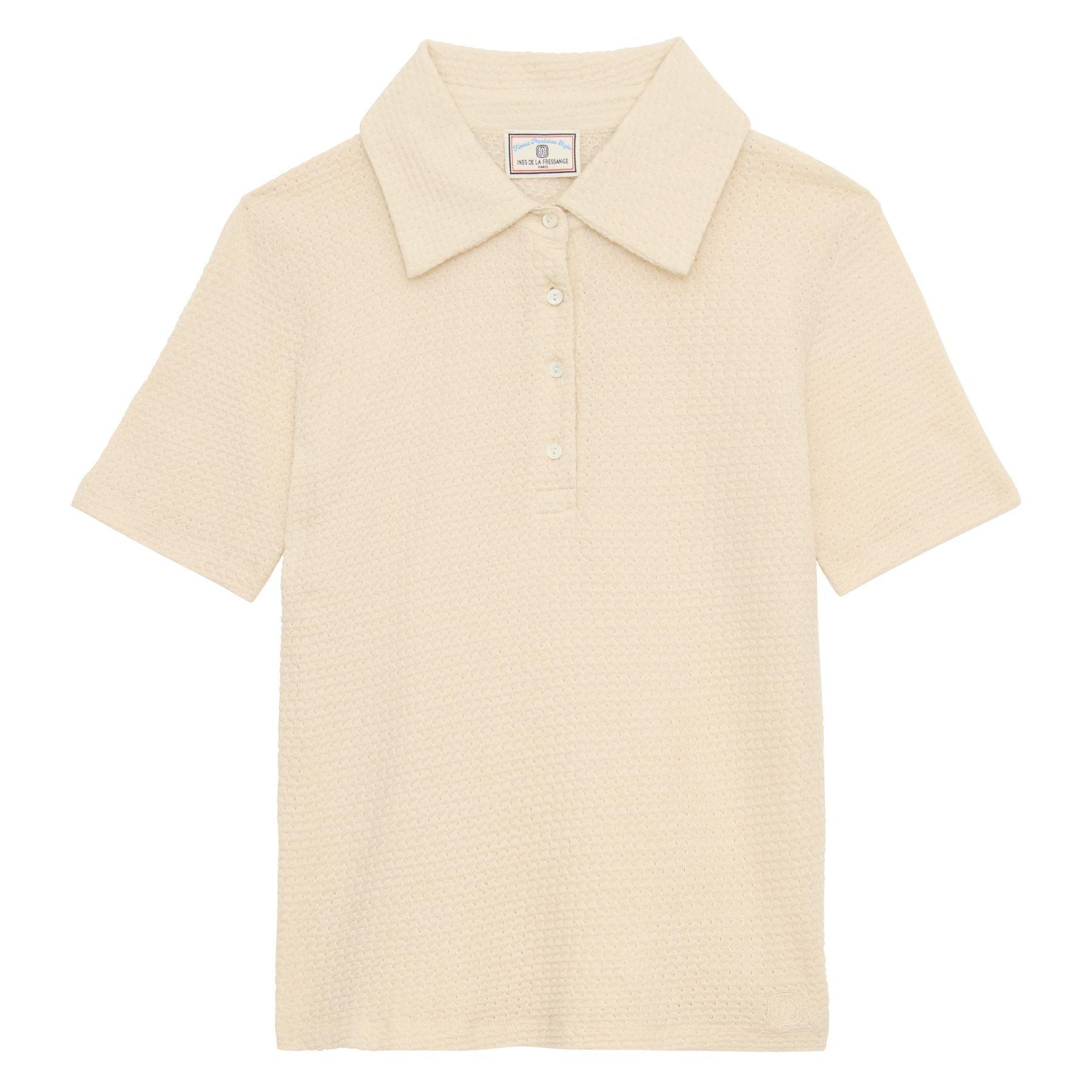 Polo-Shirt Bryan aus Baumwolle weiß elfenbeinfarben