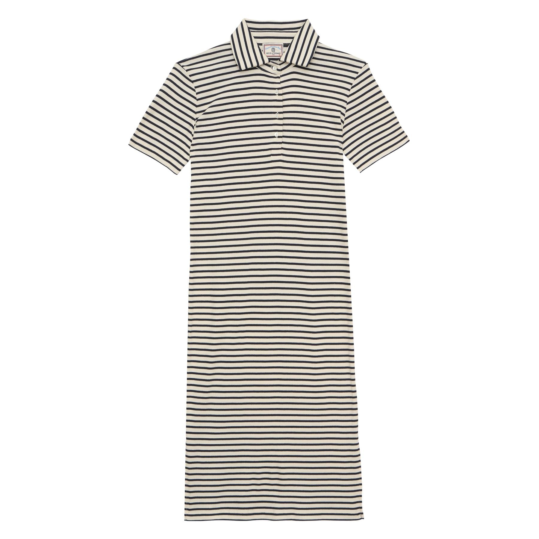 Vestido Romane de algodón orgánico azul marino