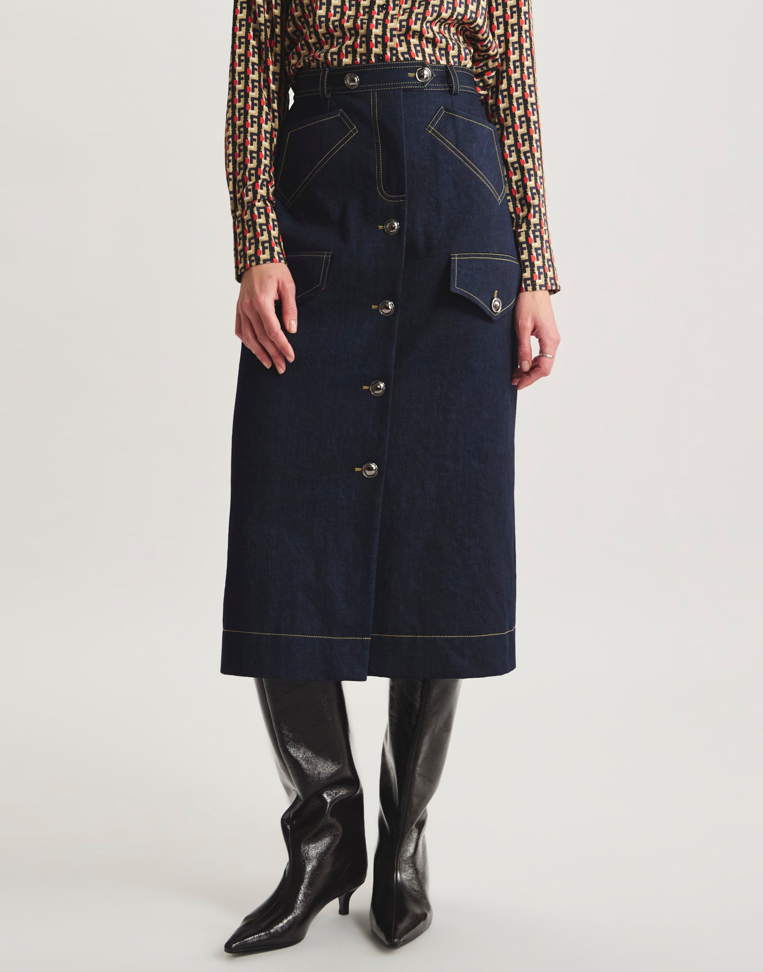 Eral long skirt in cotton