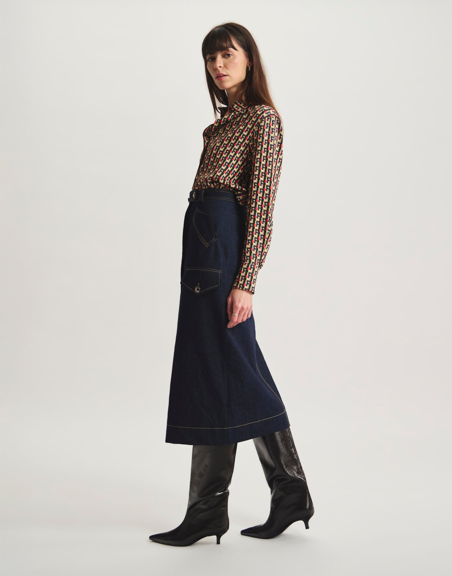 Eral long skirt in cotton