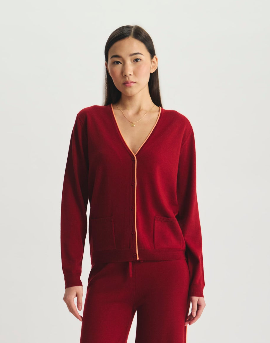 Strickjacke Clotaire aus Merinowolle