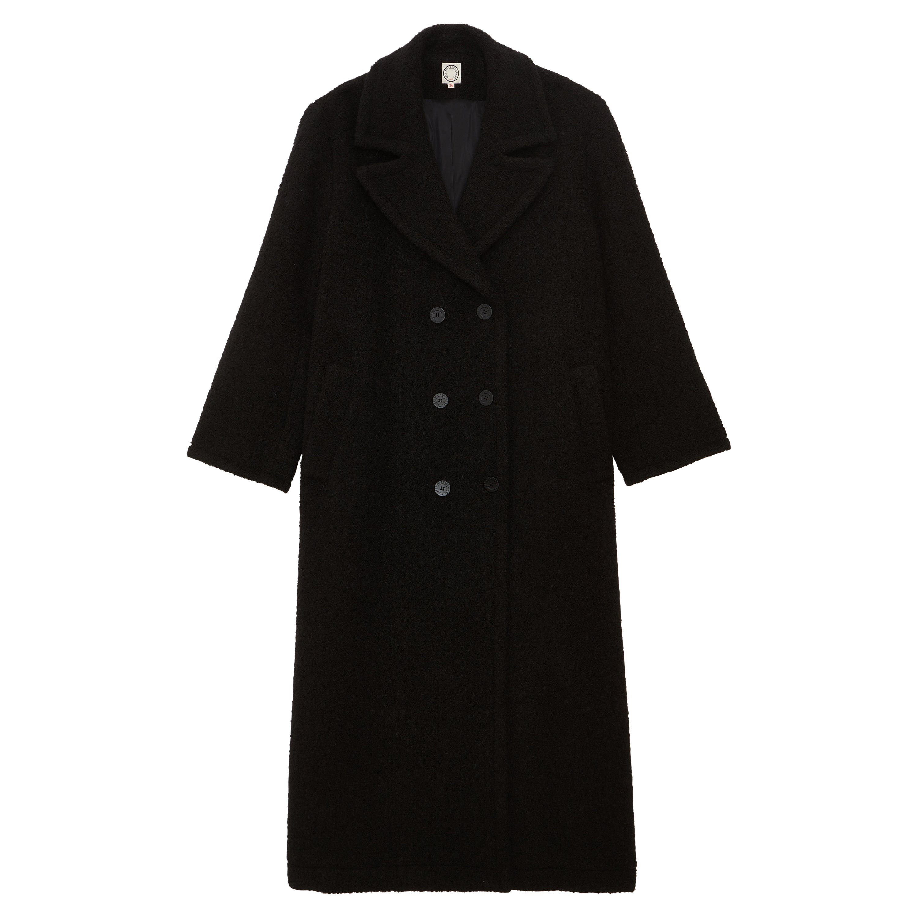 Manteau Denise en lainage à chevrons