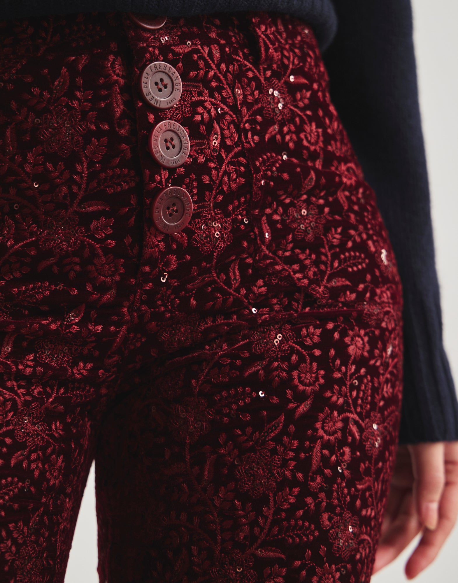 Pantalones bordados Charlotte