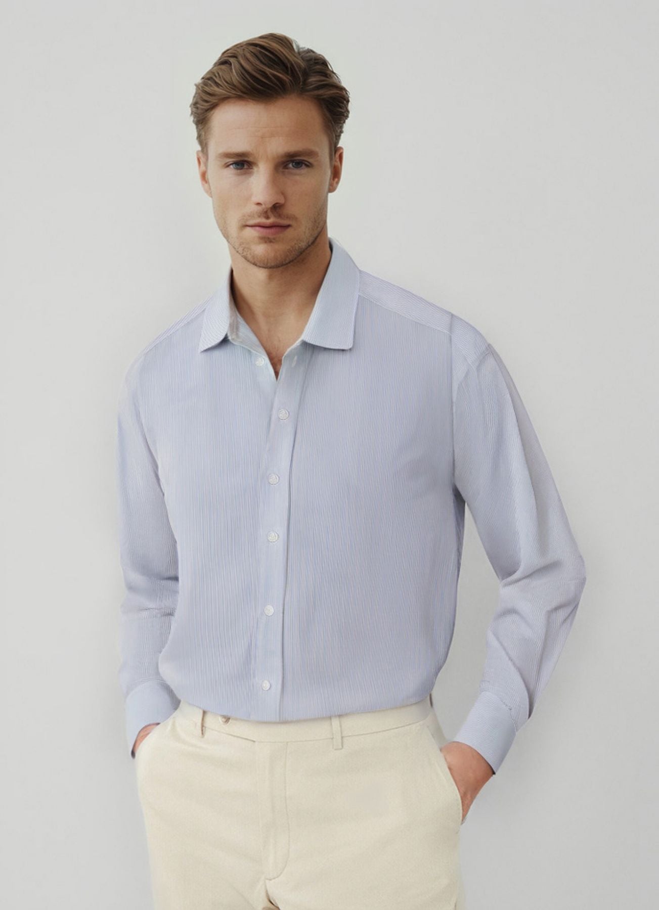 Camicia Olivier a righe per uomo