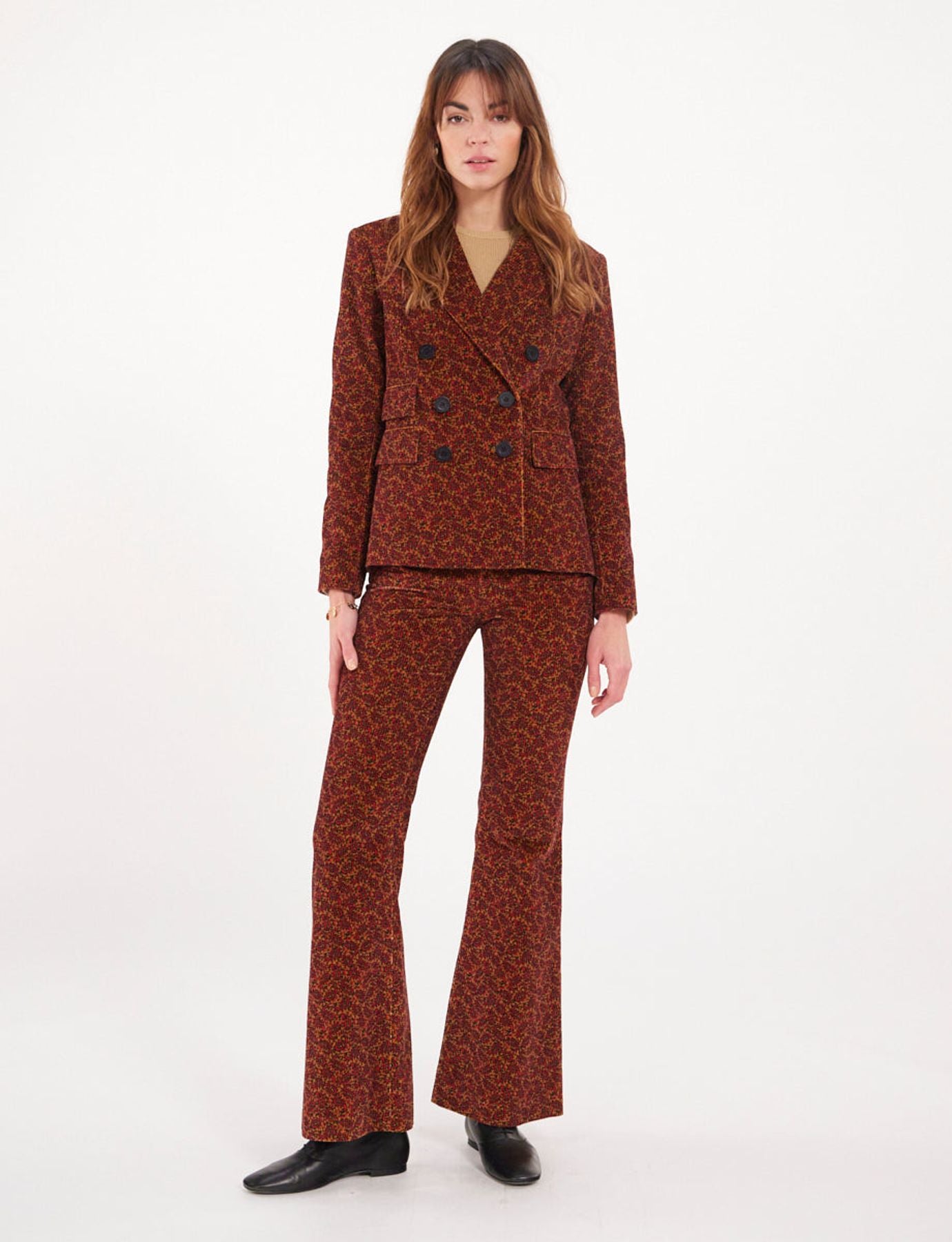 Blazer con estampado óxido Maurice