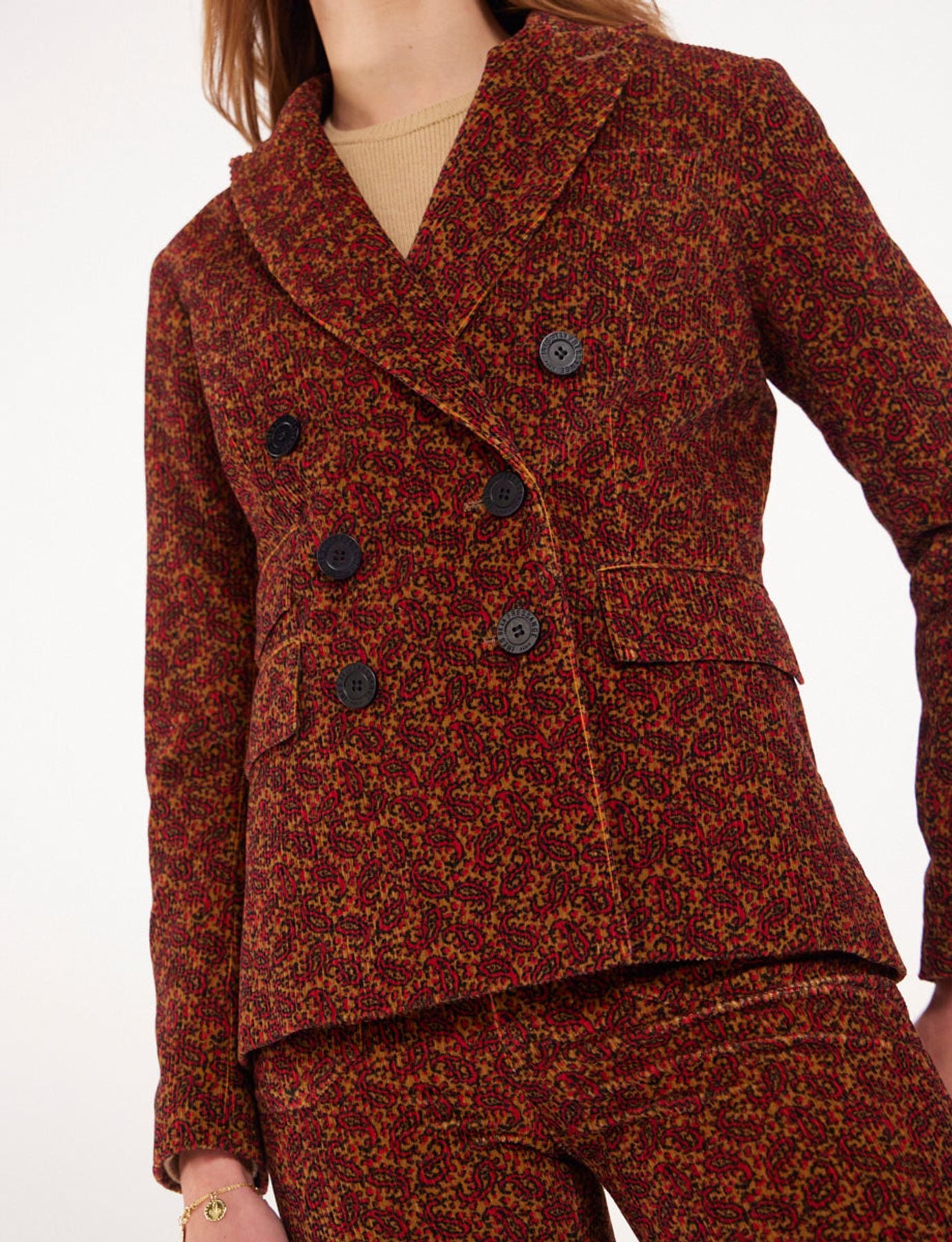 Blazer con estampado óxido Maurice