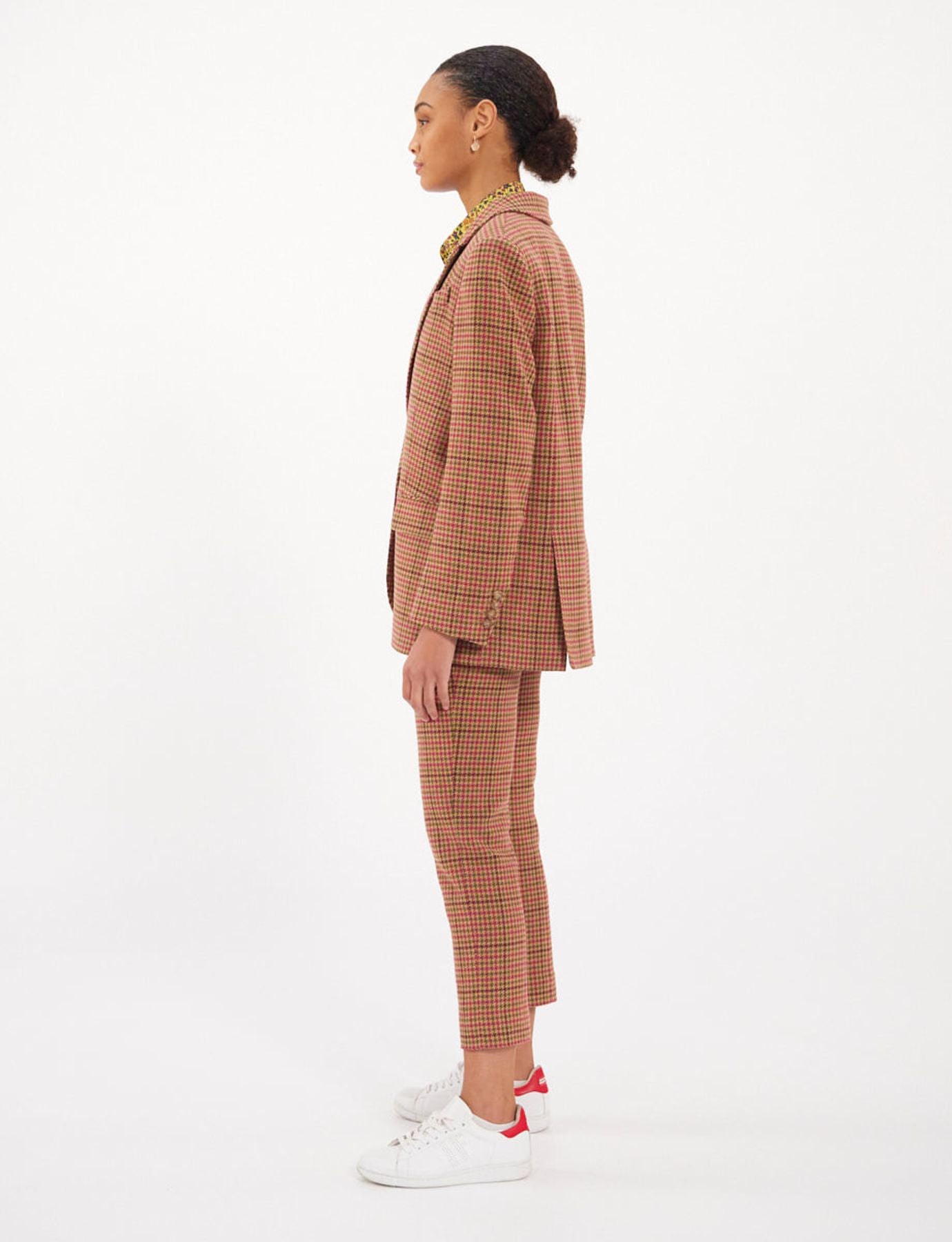Camicia di lana con pata de gallo Bruna