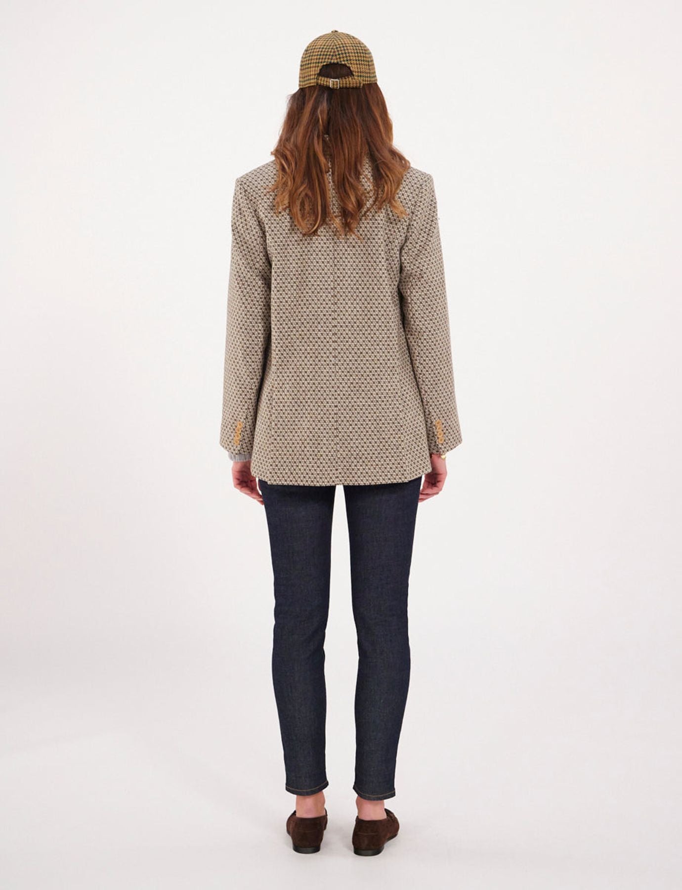 Giacca in lana Bruna marrone/ecrù
