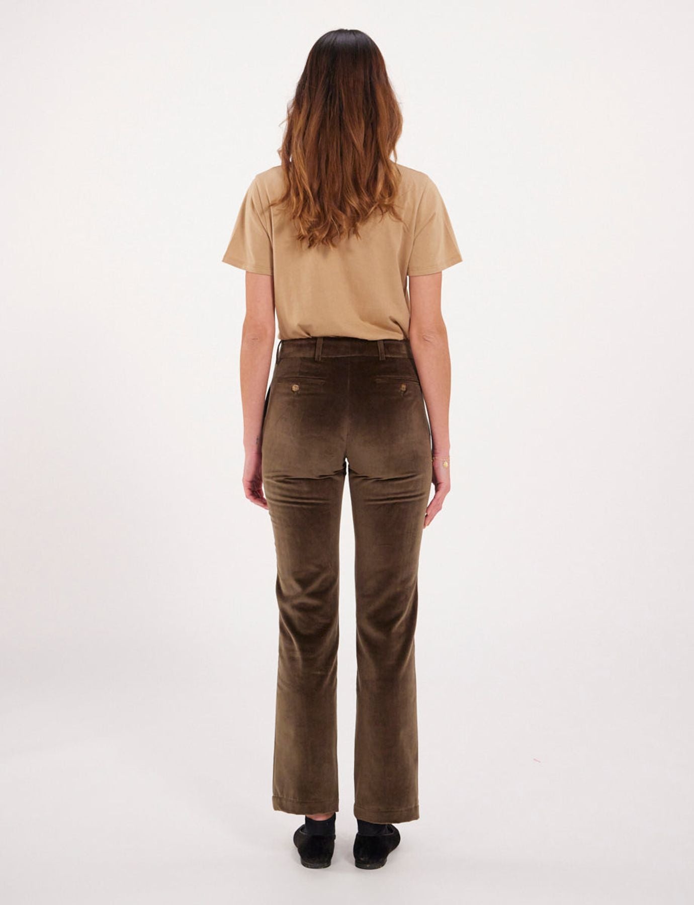 Pantalone di pana caqui oscuro Francisco