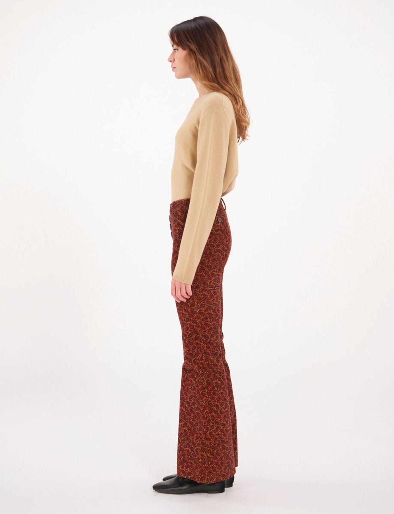 Pantalone Charlotte con estampado óxido
