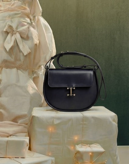 Borsa nera in pelle Senda