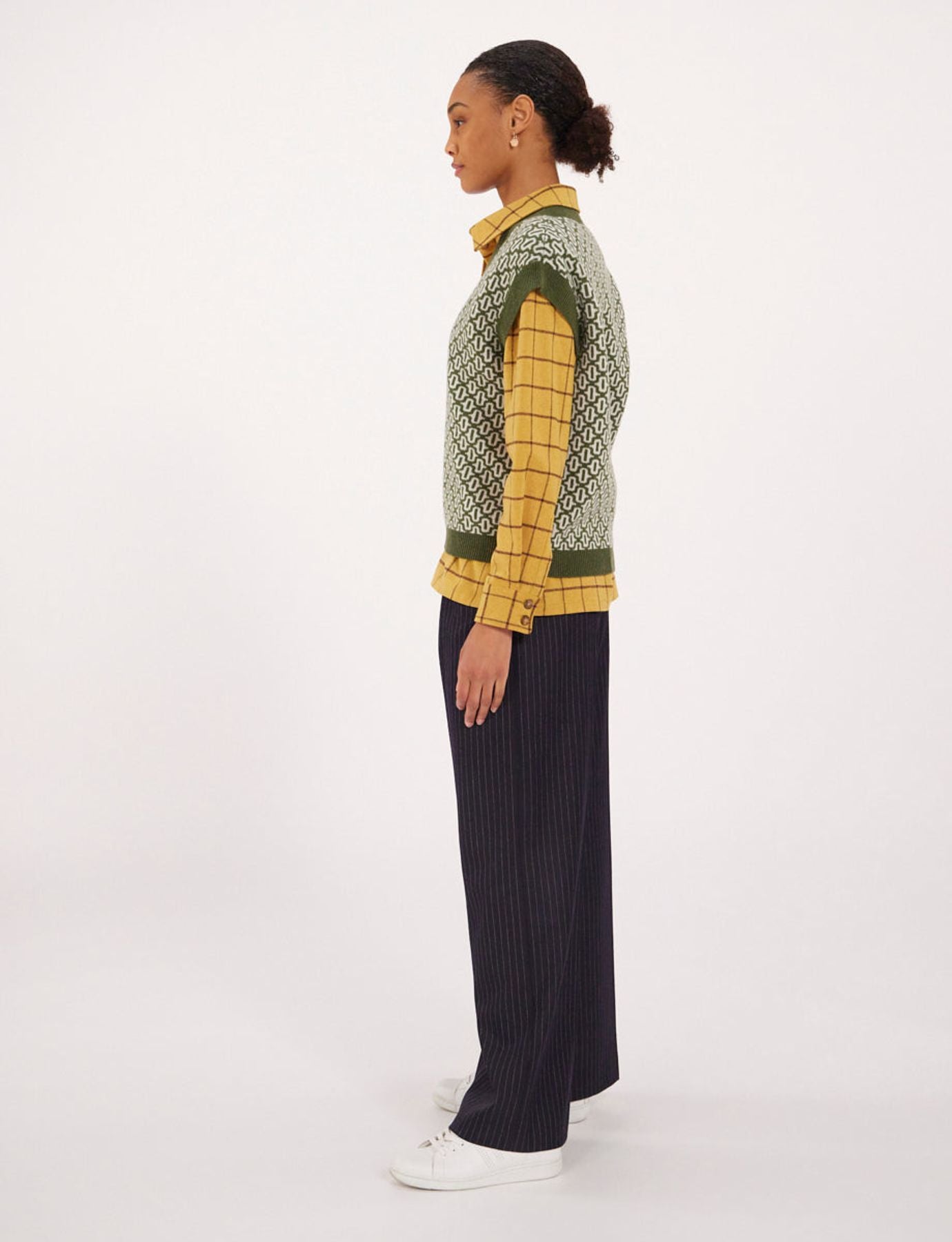 Maglia Hailey in lana ecrù/kaki