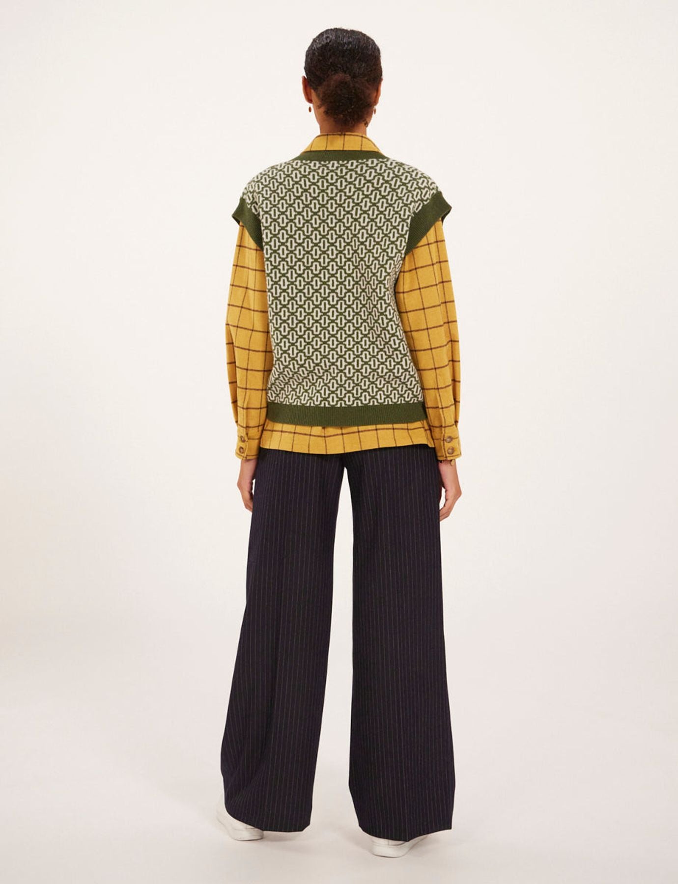 Maglia Hailey in lana ecrù/kaki