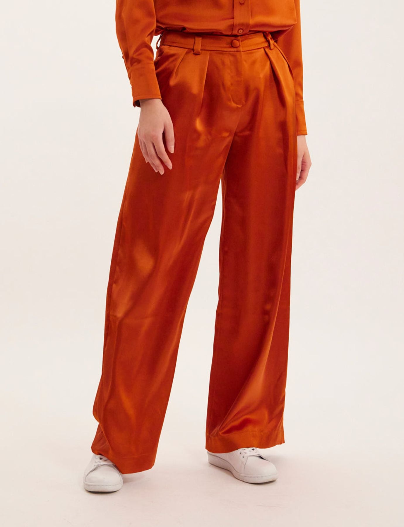 Pantaloni Luciano arancione bruciato