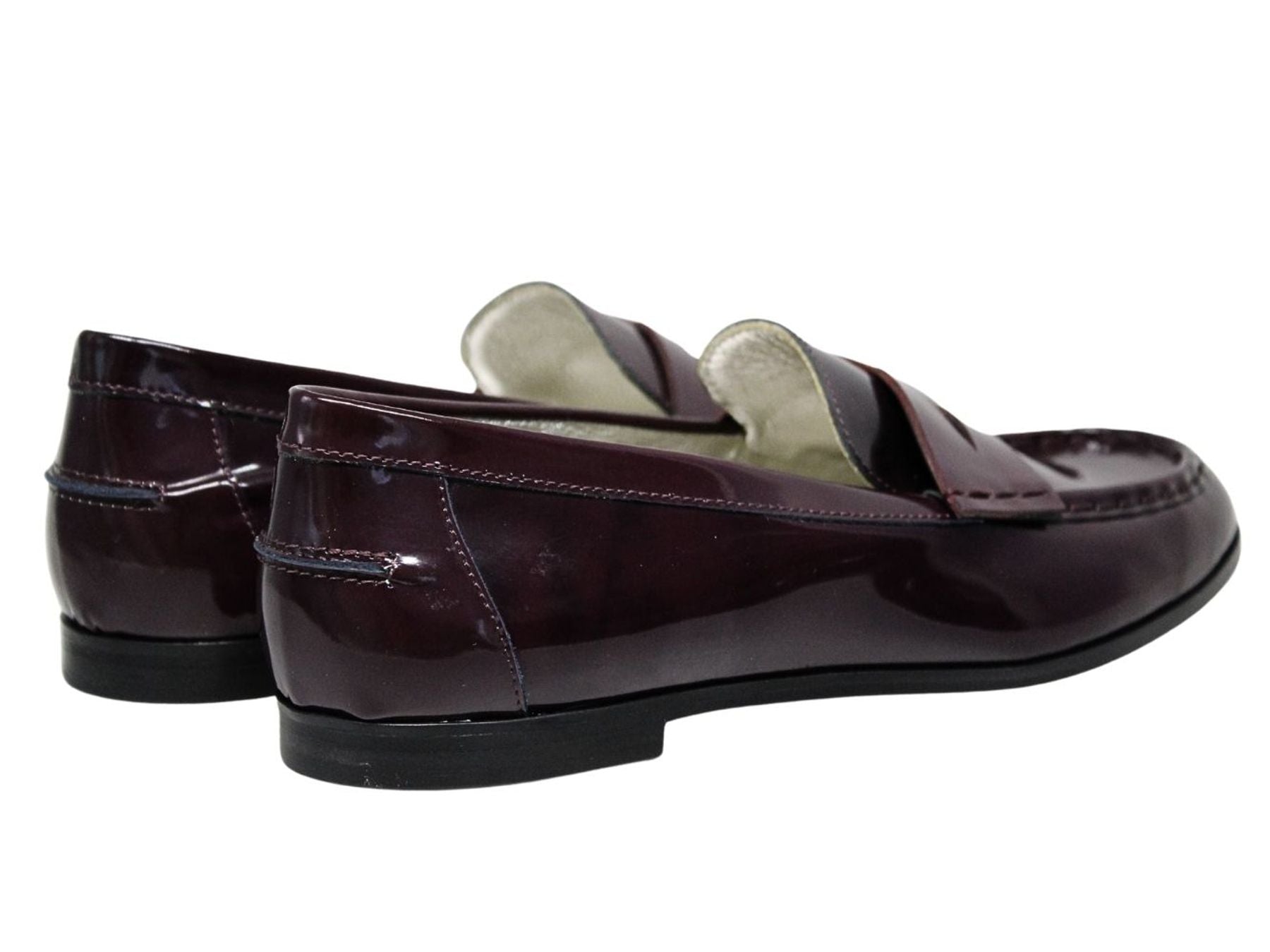 Scarpe Elvire di pelle di lisa, colorate, con cappuccio