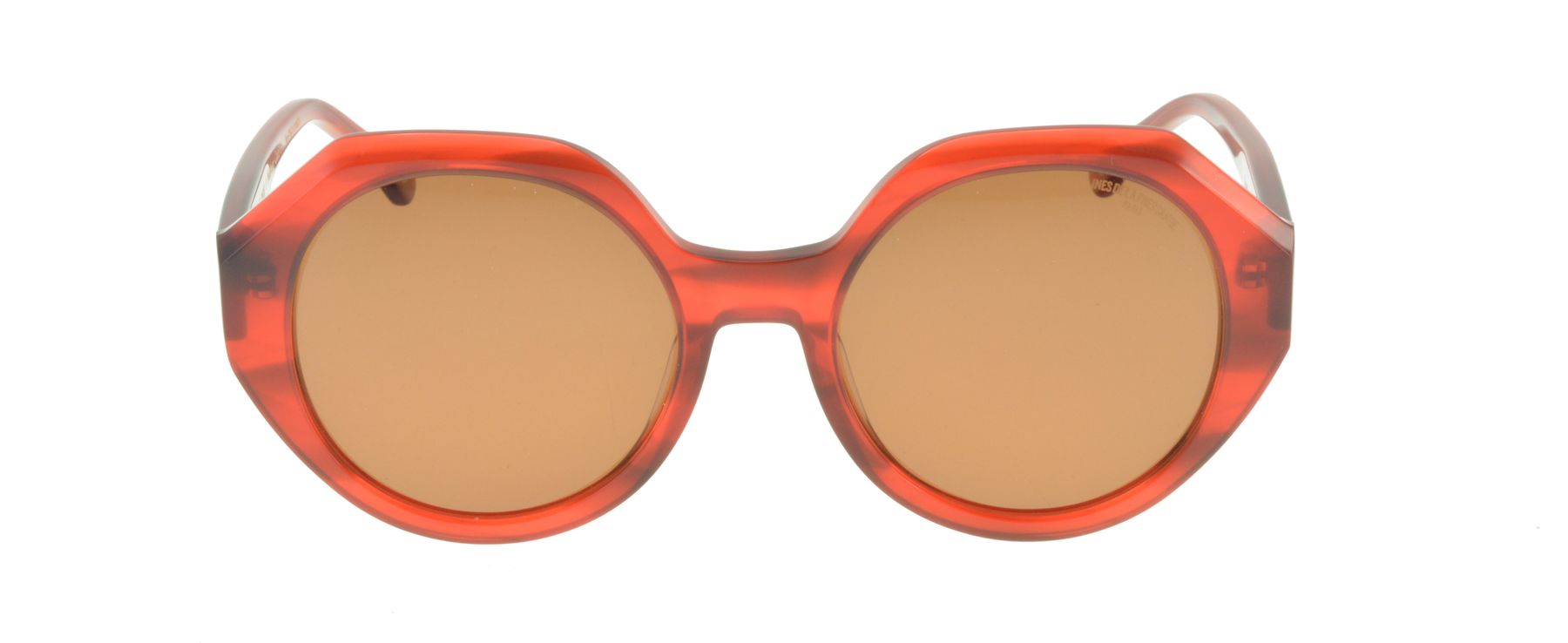 Occhiali da sole Ornella rosso marmorizzato