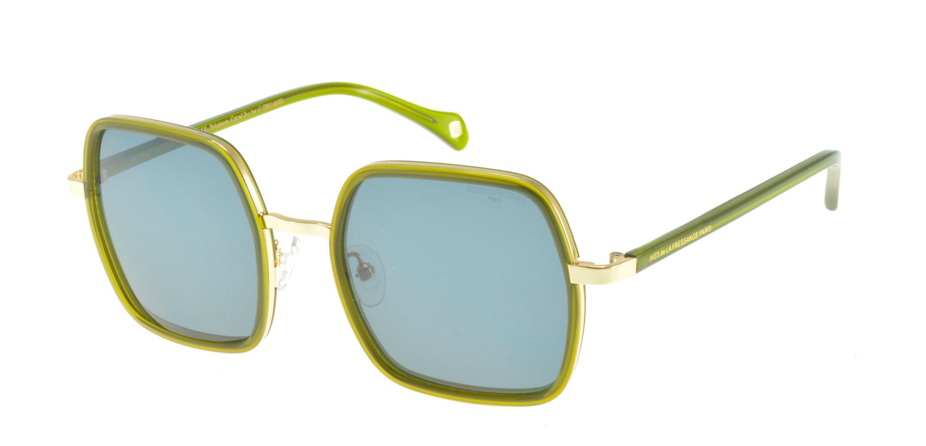 Pavimento gafas Katherine cristallo verde oro