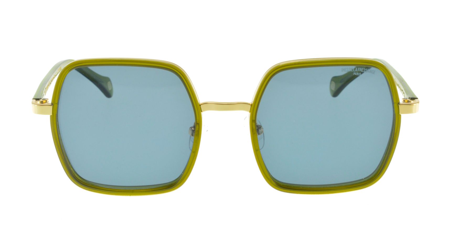 Pavimento gafas Katherine cristallo verde oro