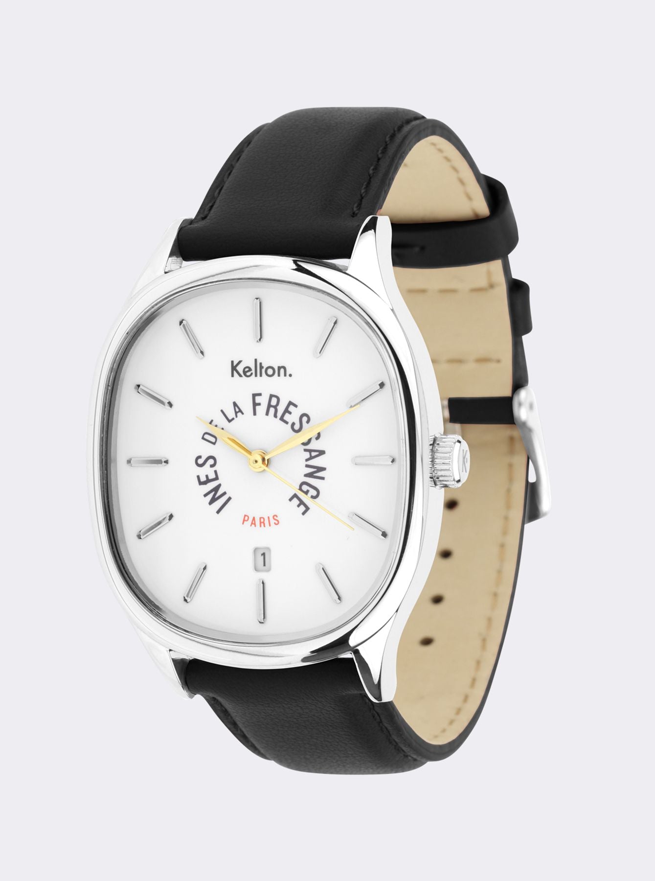 Ines de la Fressange Grande Colorama reloj nero Kelton x Paris