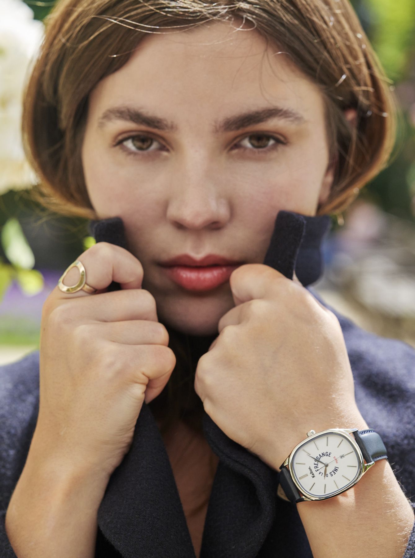 Ines de la Fressange Grande Colorama reloj nero Kelton x Paris