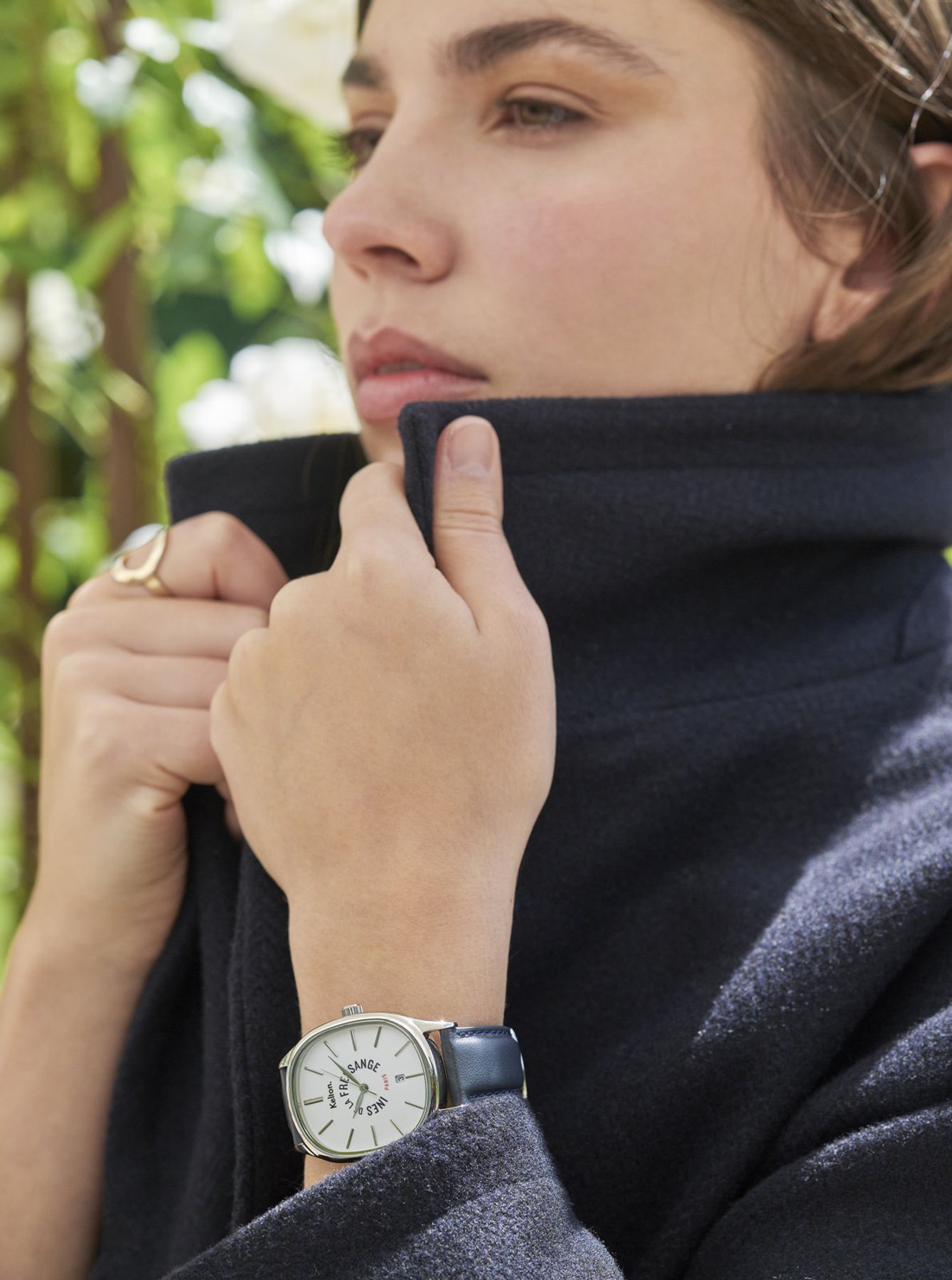 Ines de la Fressange Grande Colorama reloj nero Kelton x Paris
