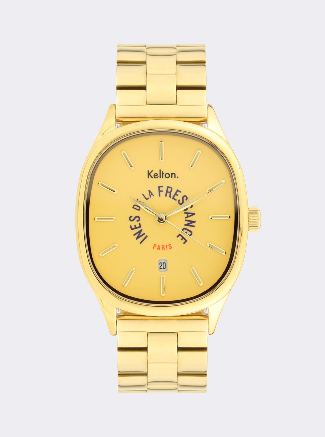 Ines de la Fressange Grande Colorama reloj de oro Kelton x Paris