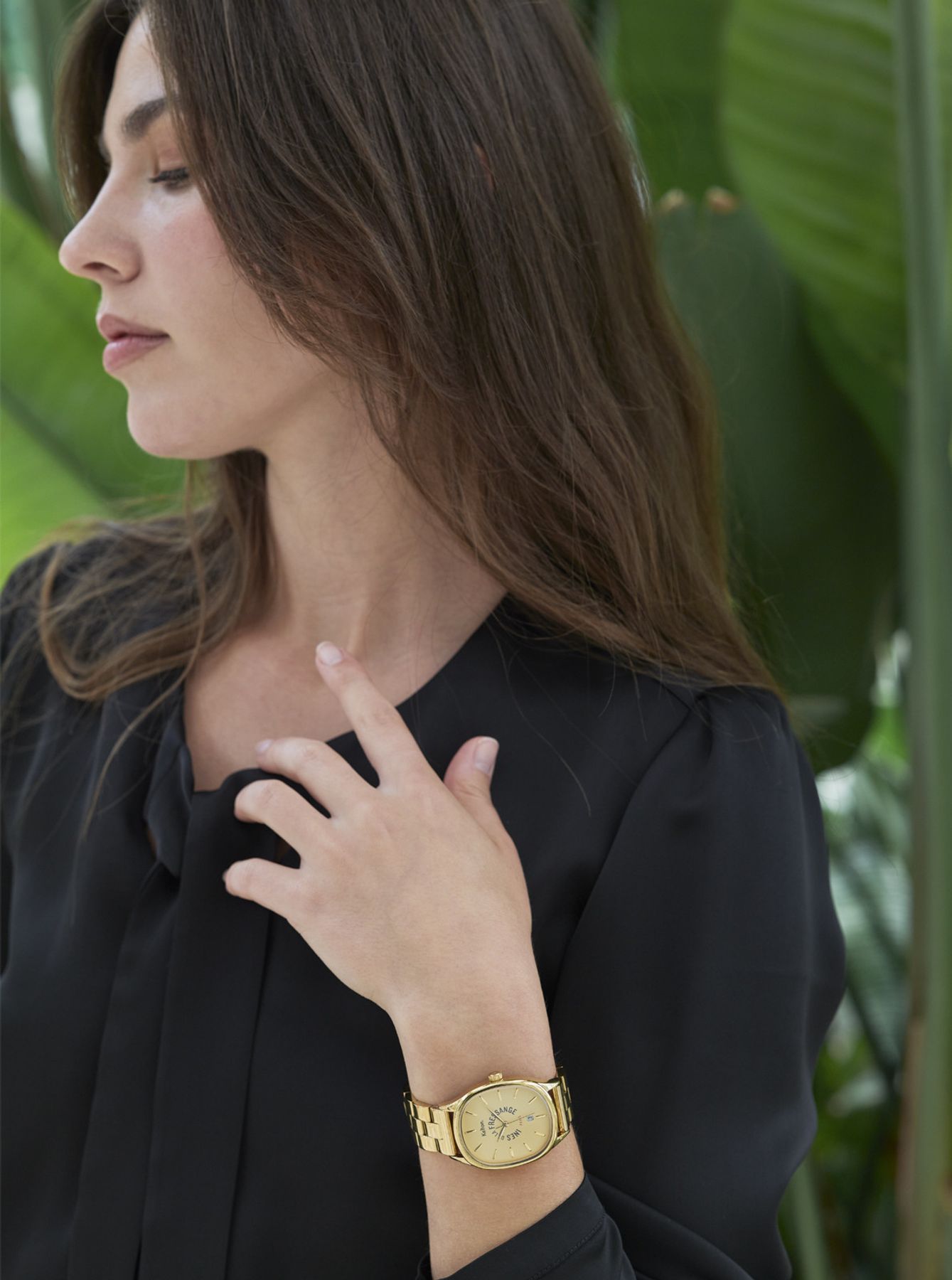 Ines de la Fressange Grande Colorama reloj de oro Kelton x Paris