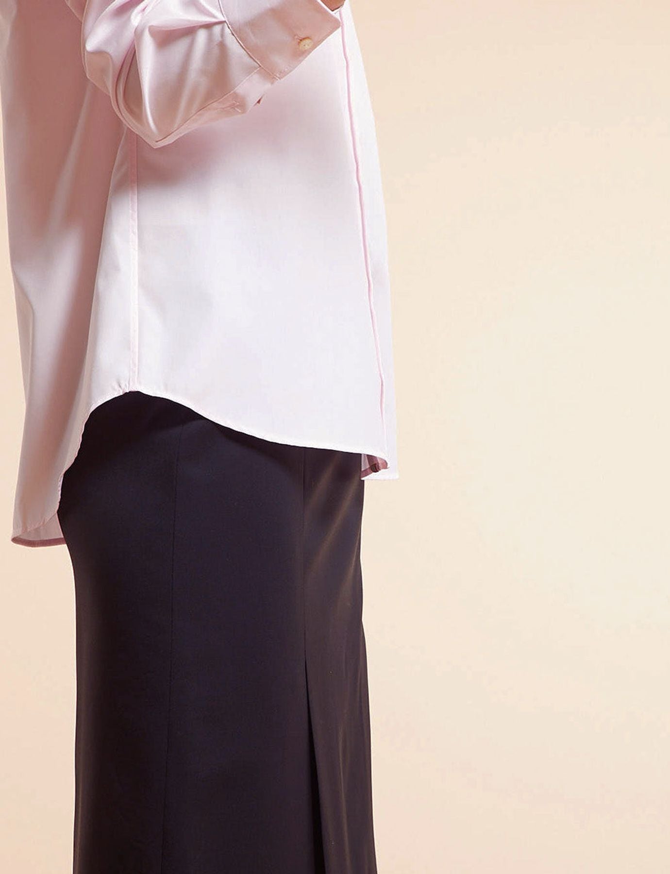 Camisa di algodón rosa pálido Martin