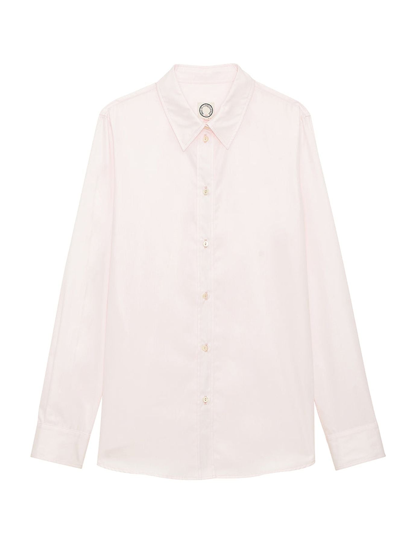 Camisa di algodón rosa pálido Martin