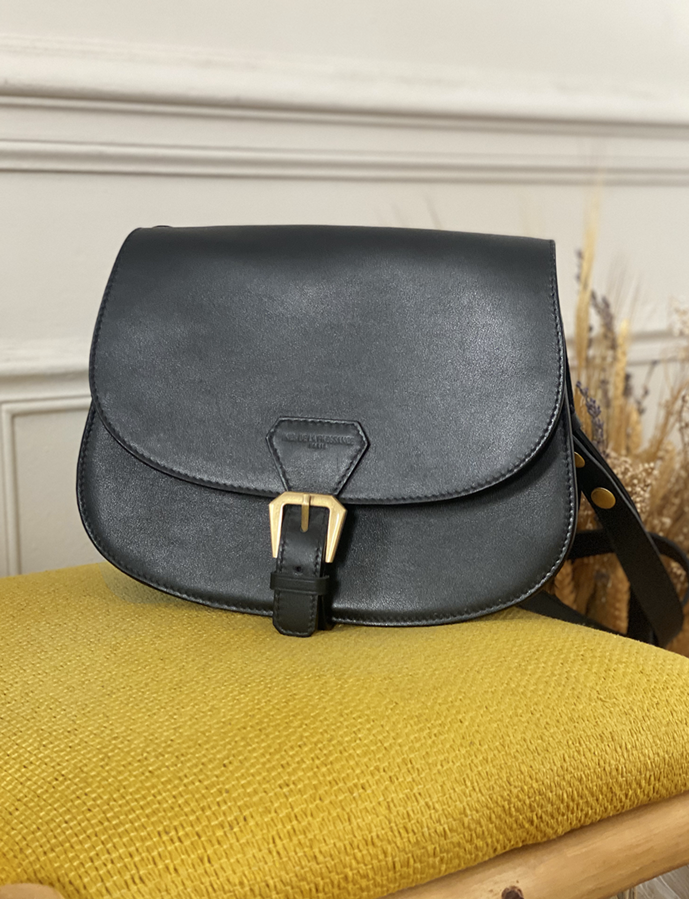 Borsa Flâneur in pelle nera