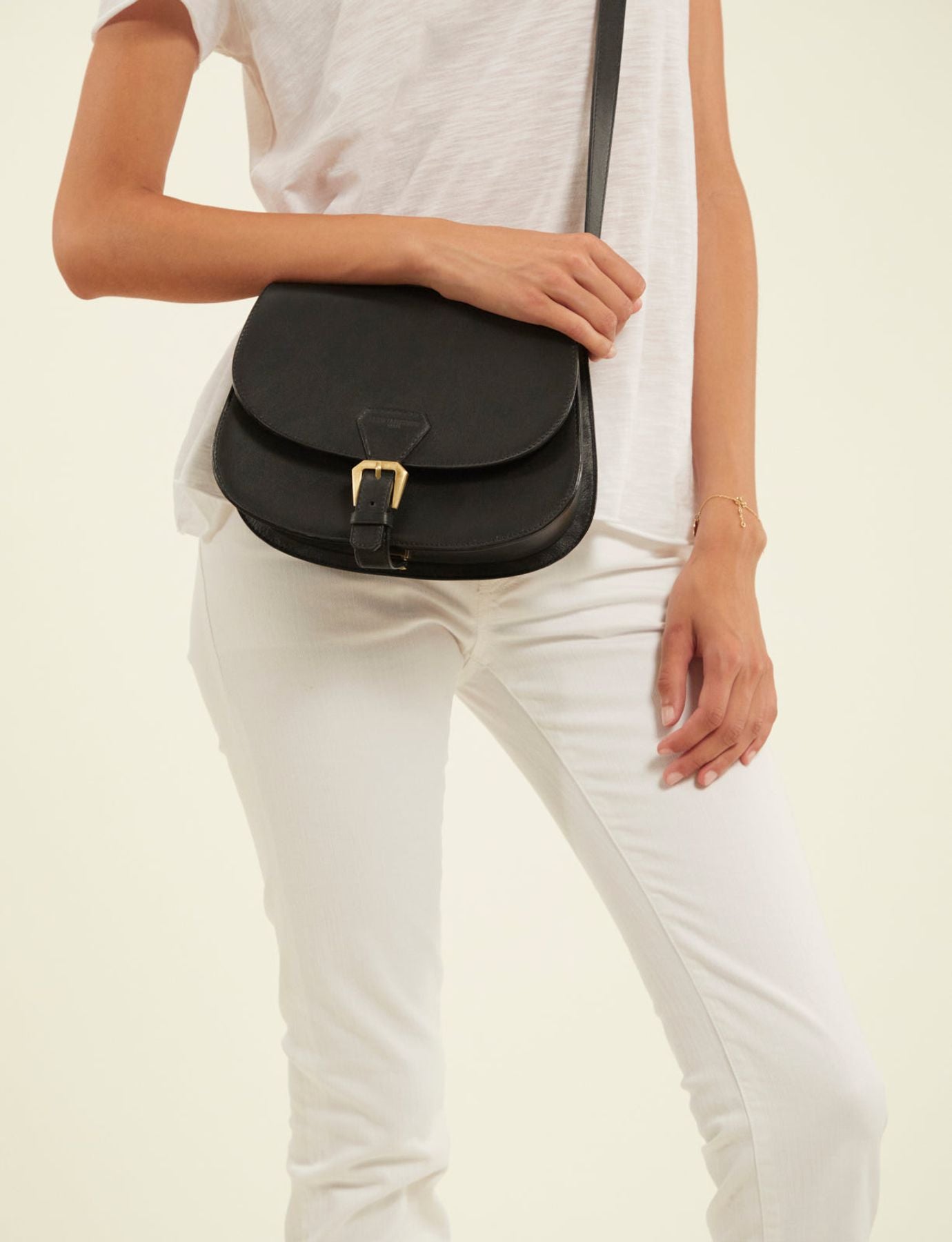 Borsa Flâneur in pelle nera