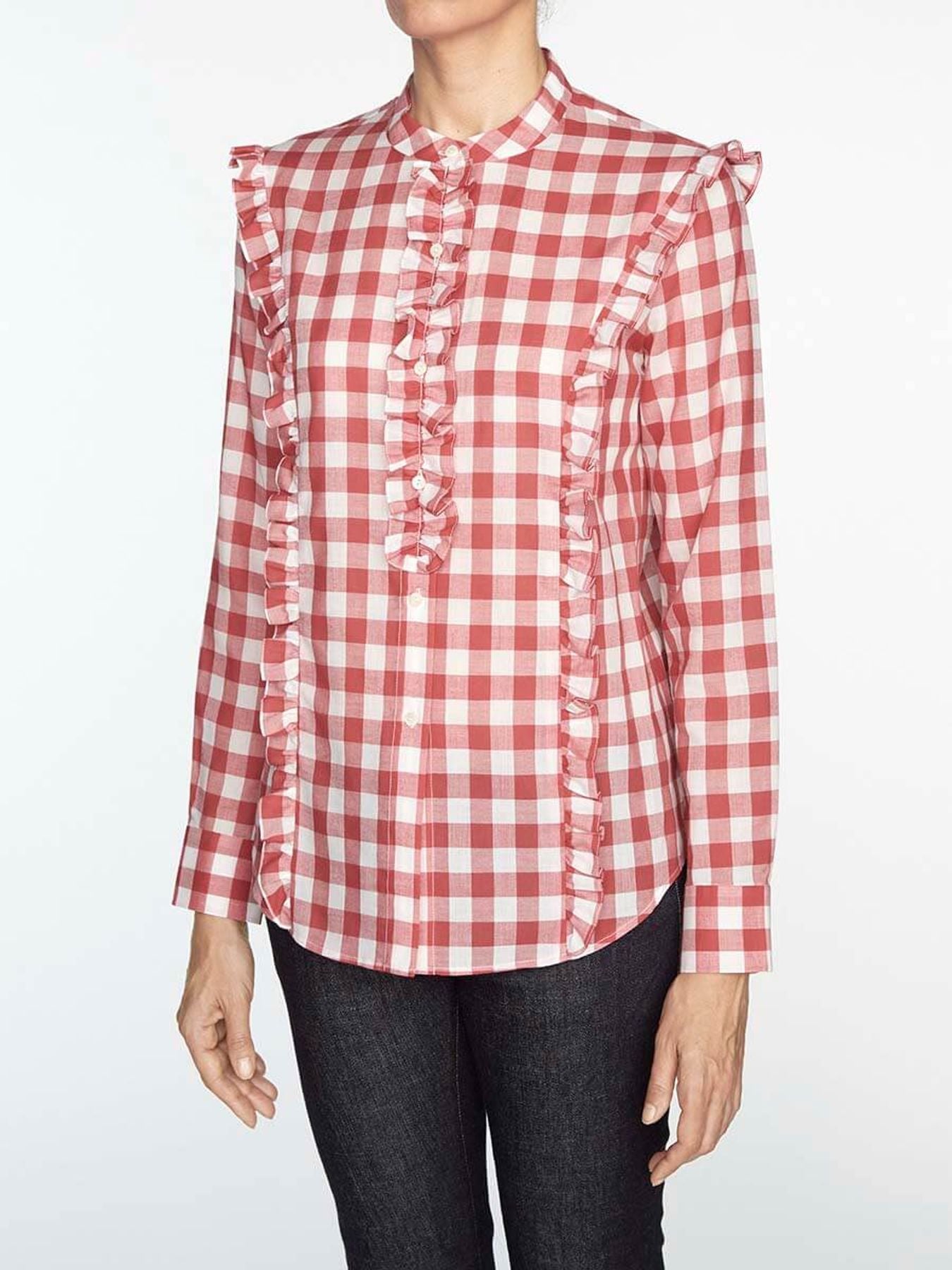Camisa con cappuccio rosso Prairy