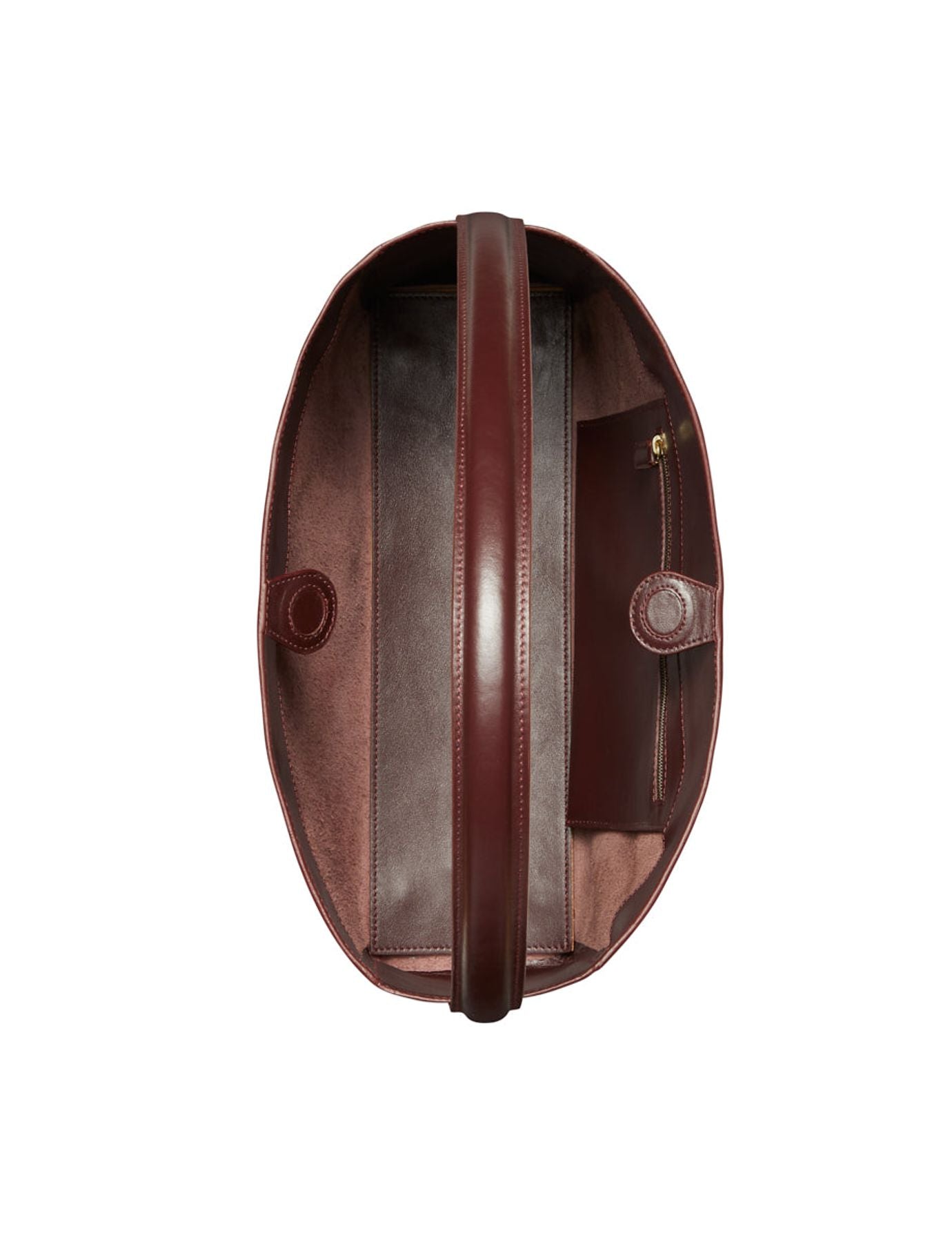 Borsa Léonore M in pelle bordeaux
