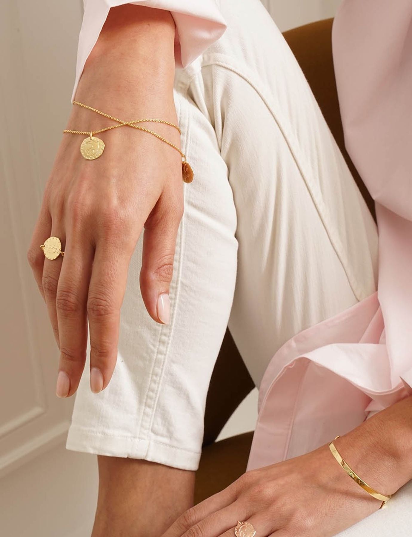 Pulsera Lutetia motivo Sol bañada en oro