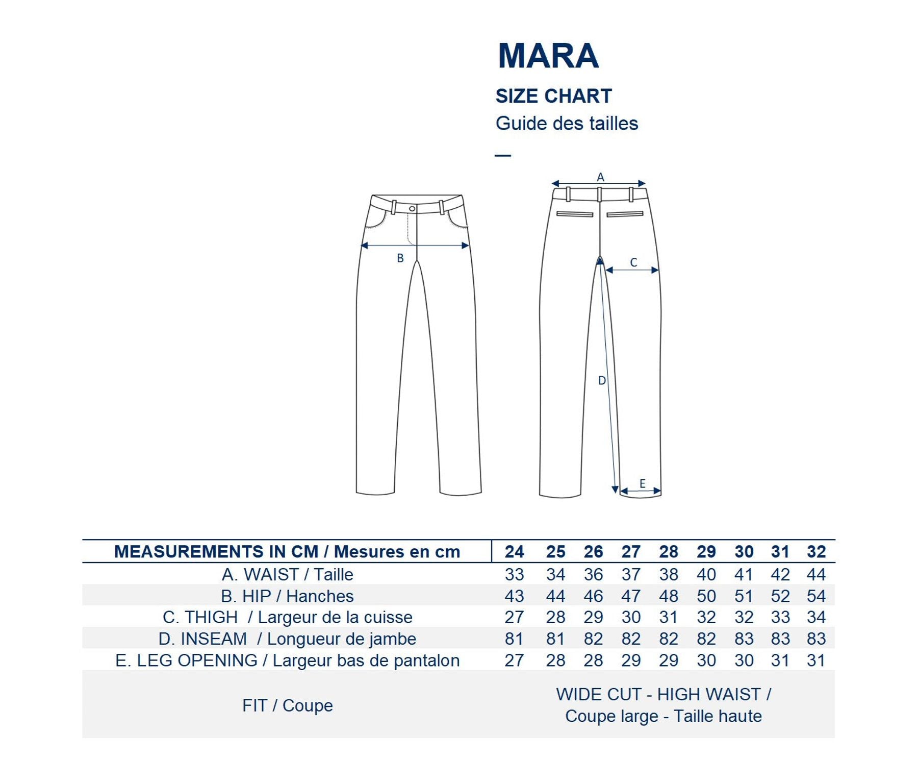 Jeans Mara ecru x Notificar