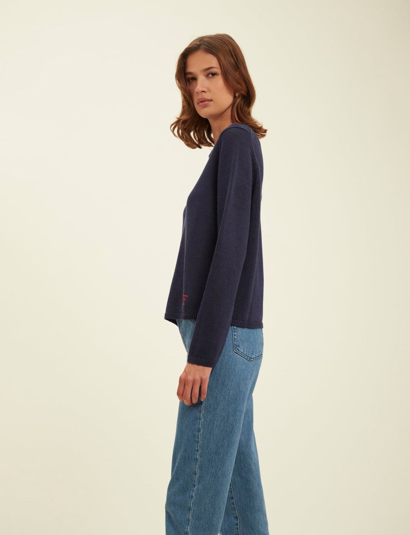 Maglia azul marino Angelina