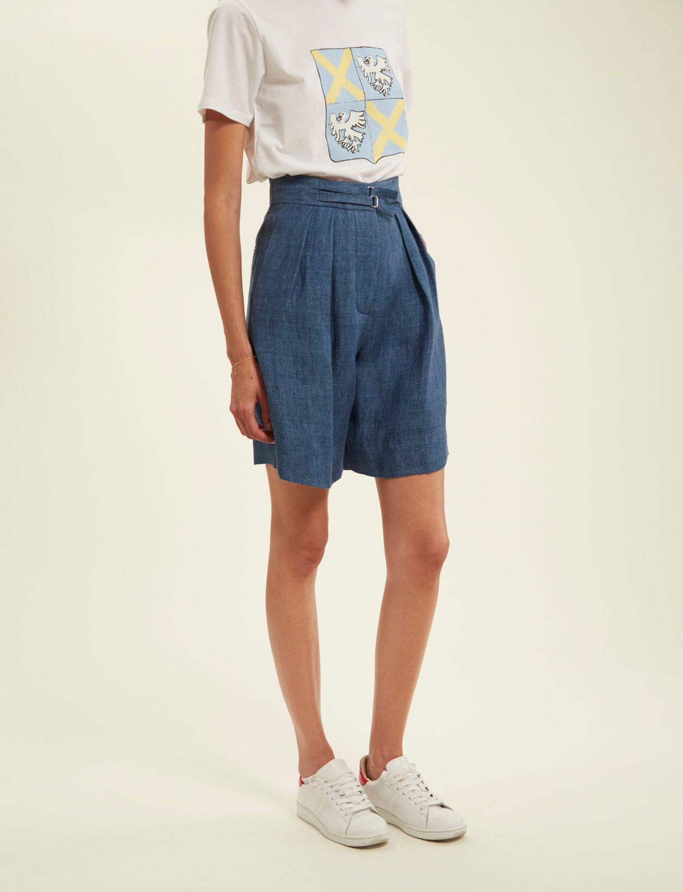 Pantalones cortos vaqueros azul ciruela